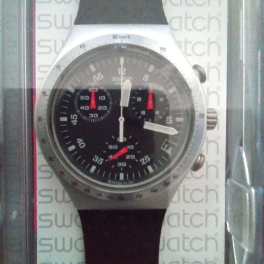 Swatch Watch black Unisex men women